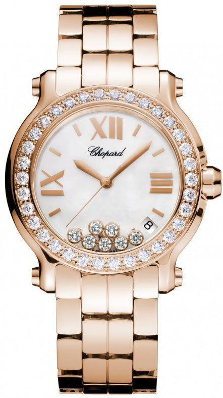 Chopard Happy Sport 18K Rose Gold & Diamonds Lady's Watch