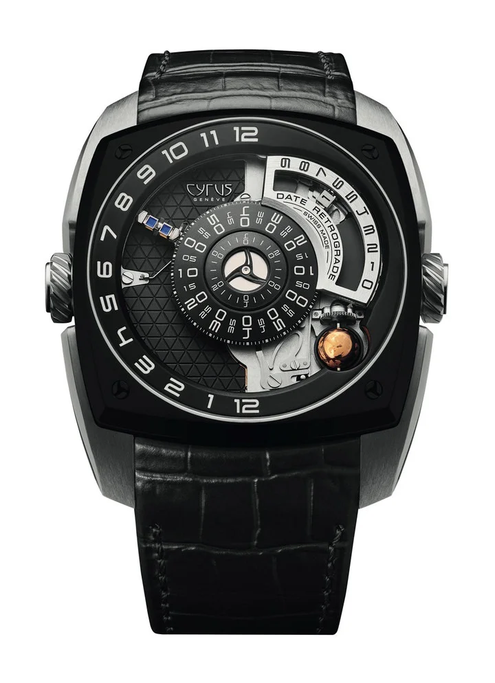 Cyrus Klepcys Moon 18K White Gold & Black DLC Titanium Men's Watch