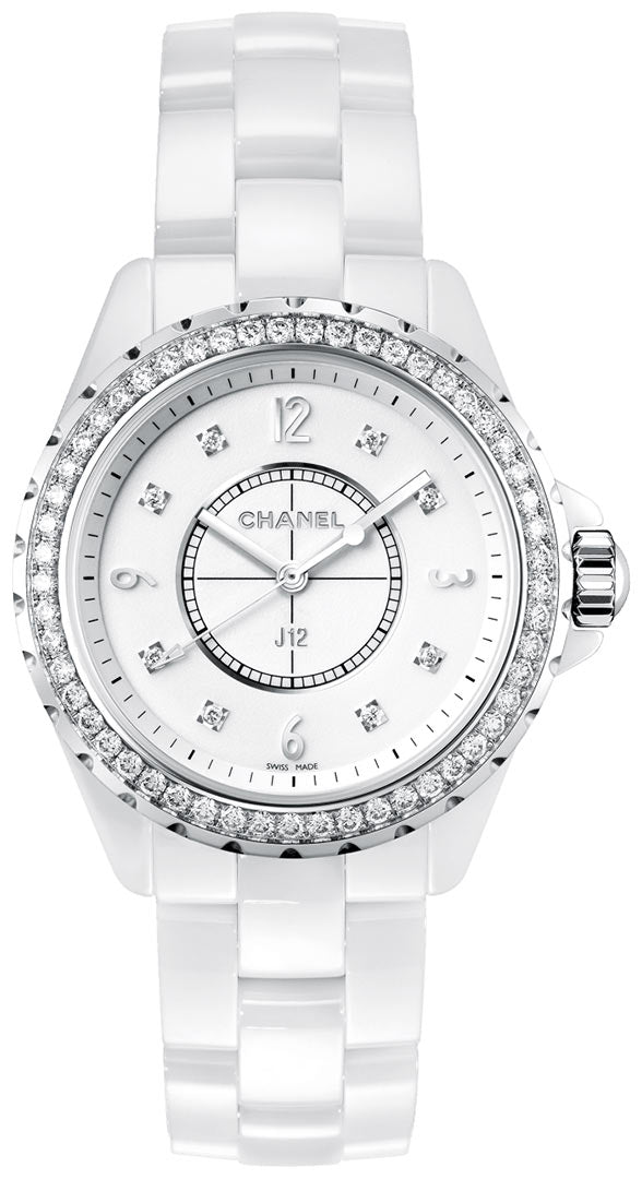 Chanel J12 Ceramic Diamond Lady's Watch, H3110