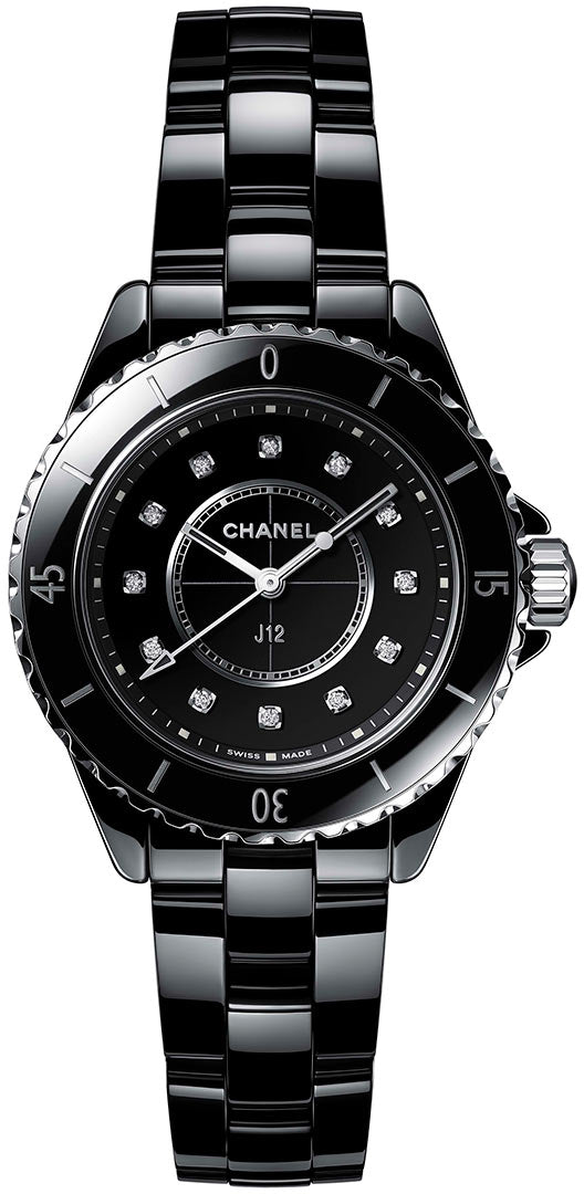 Chanel J12 Ceramic Diamond Lady's Watch, H5701