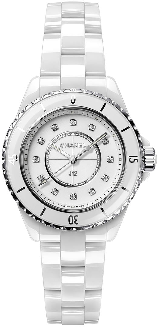 White Ceramic Chanel J12 Watch