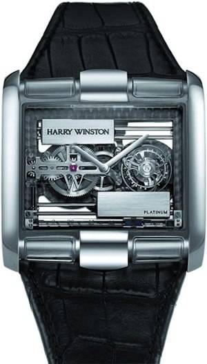 Harry Winston Glissiere Haute Horology Tourbillon 18K White Gold Men's Watch