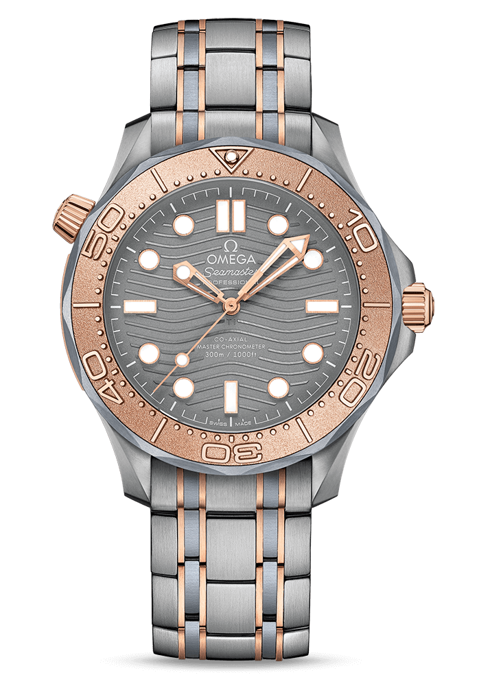 Omega Seamaster 300 Master Co Axial Titanium 18K Sedna Gold