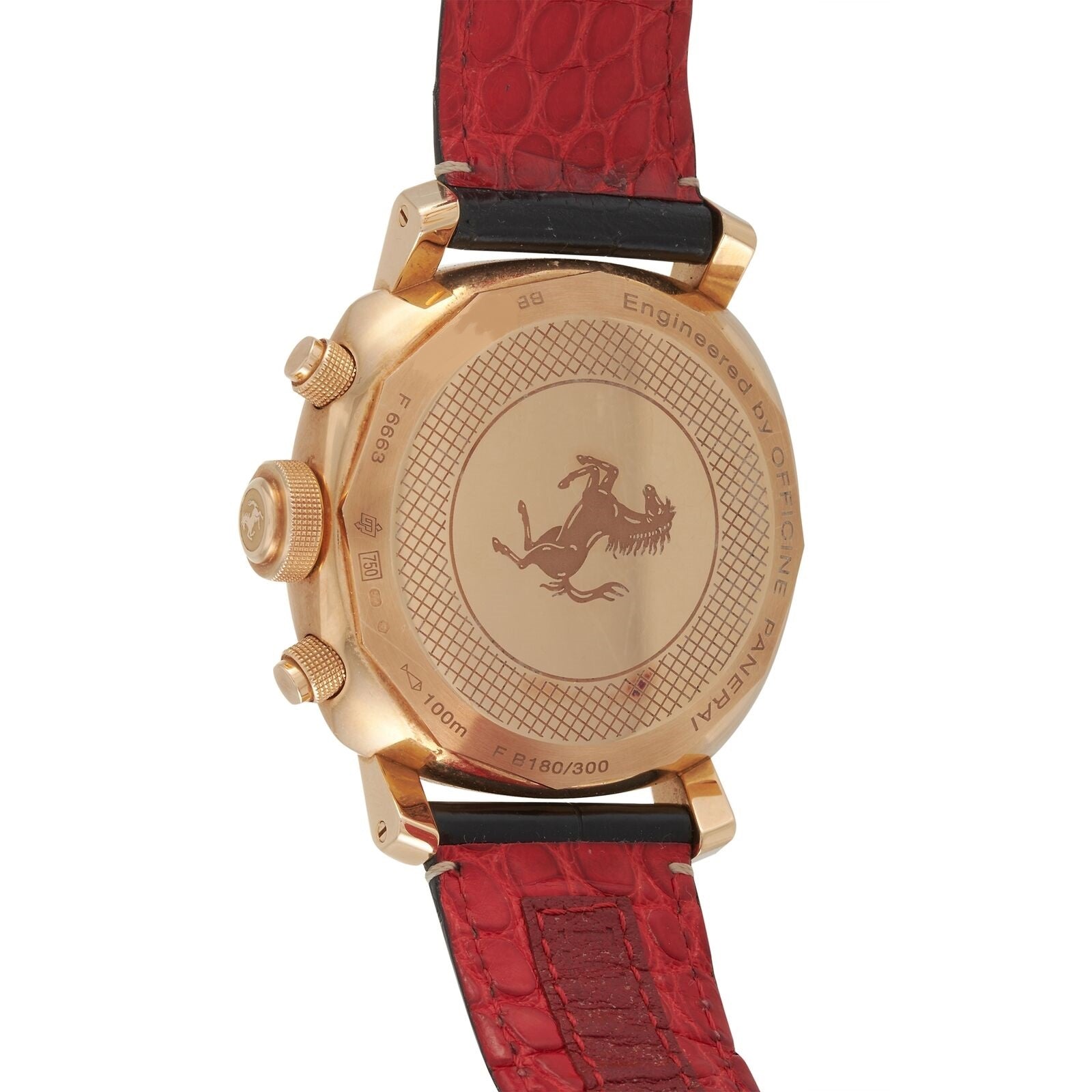 Panerai Ferrari Granturismo Chronograph 18K Rose Gold Mens Watch