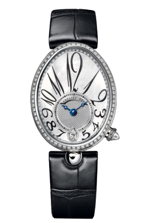 Breguet Reine De Naples 8918 18K White Gold & Diamonds Ladies Watch