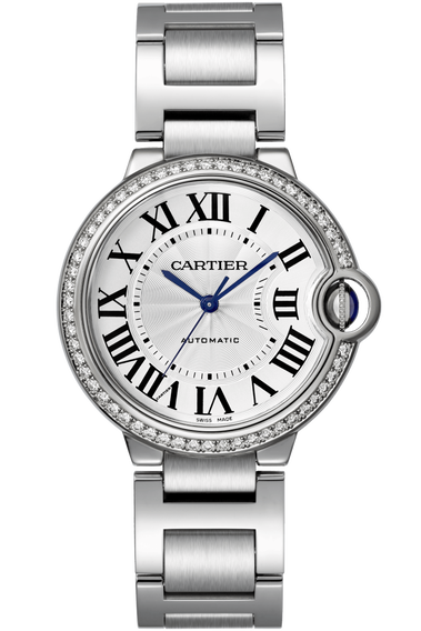 Cartier Ballon Bleu Diamond Stainless Steel Lady's Watch