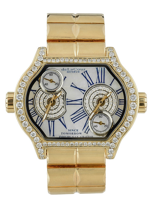 DeLaCour City 2 Limited Edition 18K Rose Gold & Diamonds Ladies Watch
