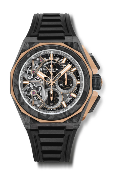 Zenith Defy Extreme Double Tourbillon Carbon 18K Rose Gold Men s Watch